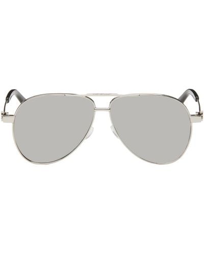 Off-White c/o Virgil Abloh Silver Ruston Sunglasses - White