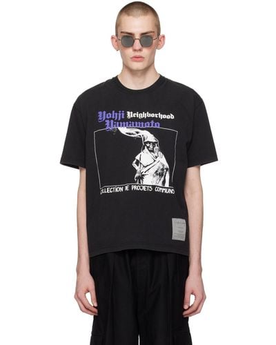 Yohji Yamamoto Black Neighborhood Edition T-shirt