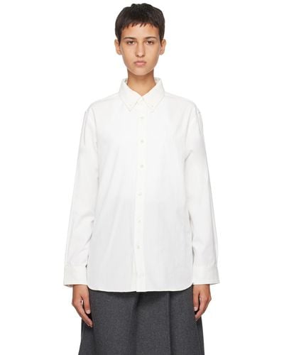 DUNST Classic Boyfriend Shirt - White