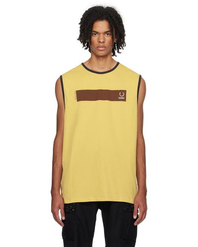 Raf Simons Débardeur jaune édition f perry - Orange