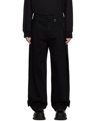 WOOYOUNGMI Black Pleated Jeans