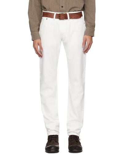 RRL Slim-fit Jeans - White