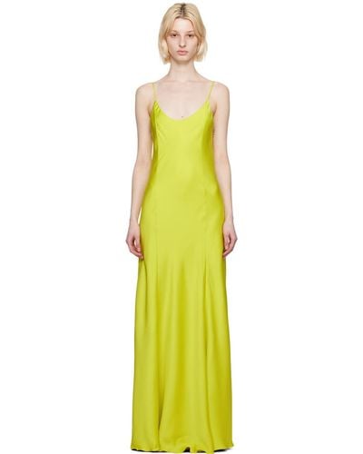 Rag & Bone Ragbone robe longue delilah verte - Jaune