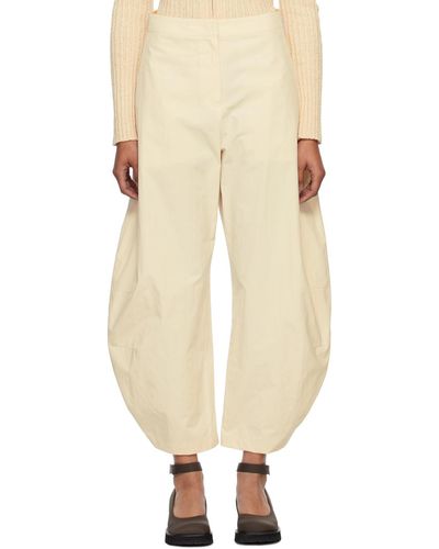 Amomento Curved Leg Trousers - Natural