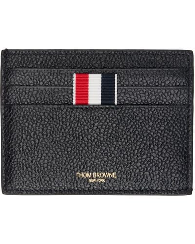 Thom Browne Black Note Compartment Card Holder