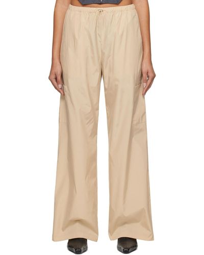 Reformation Beige Emberly Pants - Natural