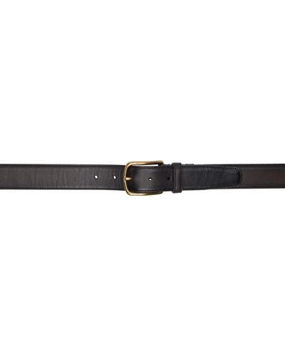 Officine Creative Brown Oc Strip 04 Belt - Black