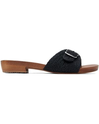 Gabriela Hearst Clover Slide Sandals - Black