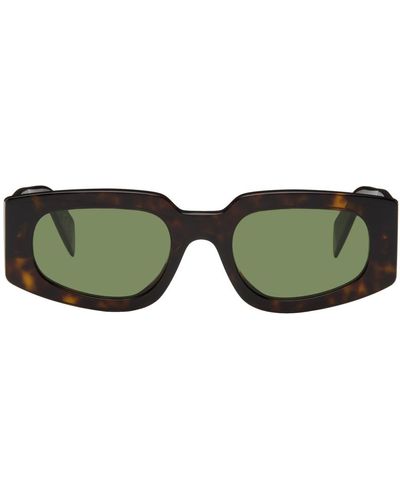 Retrosuperfuture Tortoiseshell Tetra Sunglasses - Green
