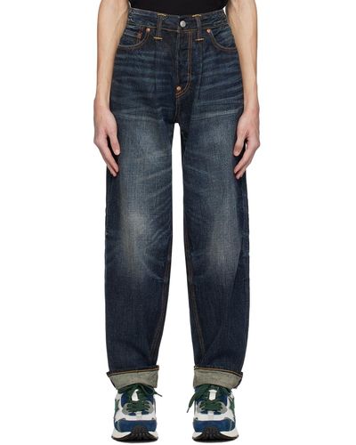 Evisu Indigo Printed Jeans - Black