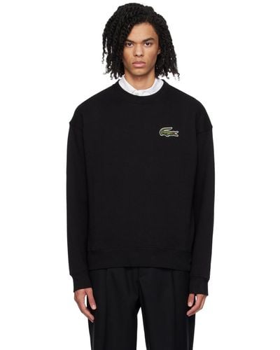 Lacoste Crocodile Badge Sweatshirt - Black
