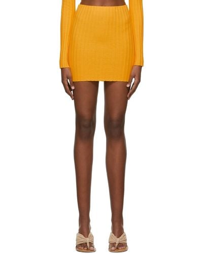 Cotton Citizen Capri Mini Skirt - Yellow