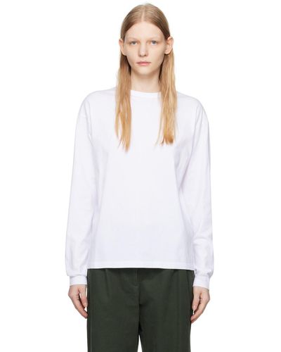 Maison Kitsuné Fox Head Long Sleeve T-shirt - White