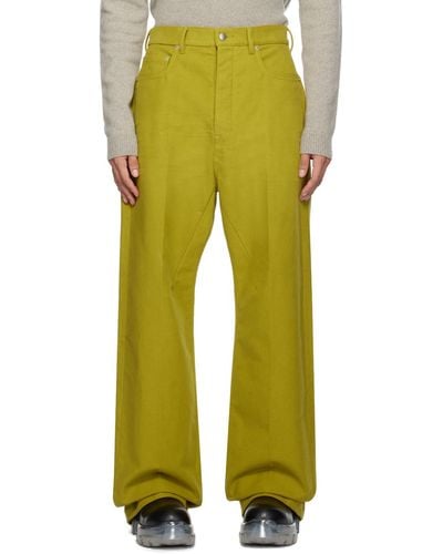 Rick Owens Geth Jeans - Yellow