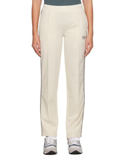 Sporty & Rich Ssense Exclusive Off-white Track Trousers - Natural