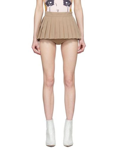 Pushbutton Ssense Exclusive Beige Skirt Shorts - Natural