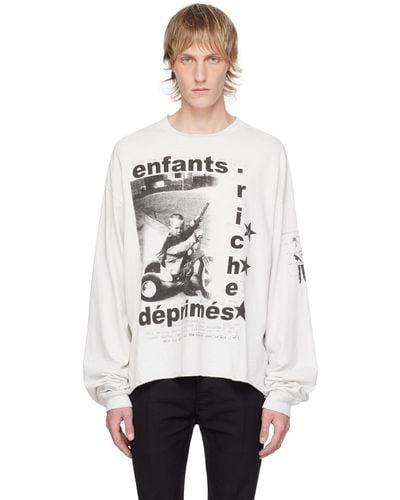 Enfants Riches Deprimes 'my Underground/tricycle' Long Sleeve T-shirt - White