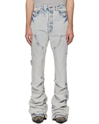 we11done Blue Wave Jeans - White