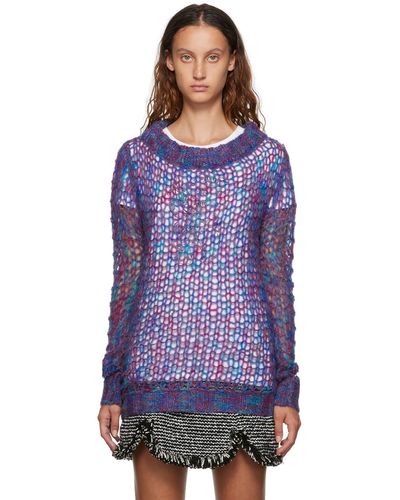 Anna Sui Boatneck Sweater - Purple