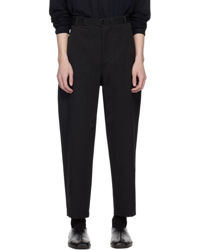 Lemaire Belted Carrot Pants - Black