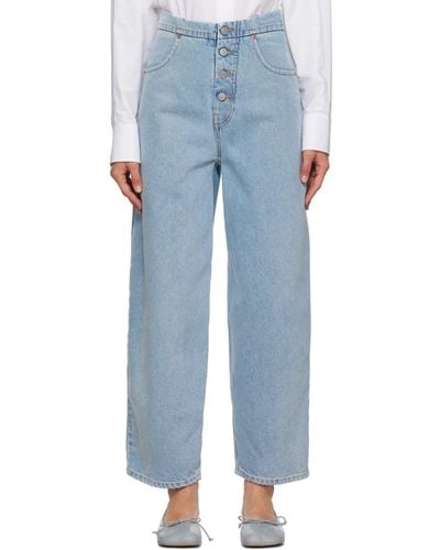 MM6 by Maison Martin Margiela Blue Button-fly Jeans