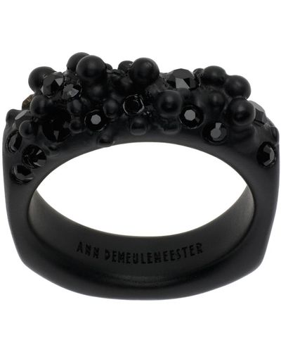 Ann Demeulemeester Black Hubertine Ring