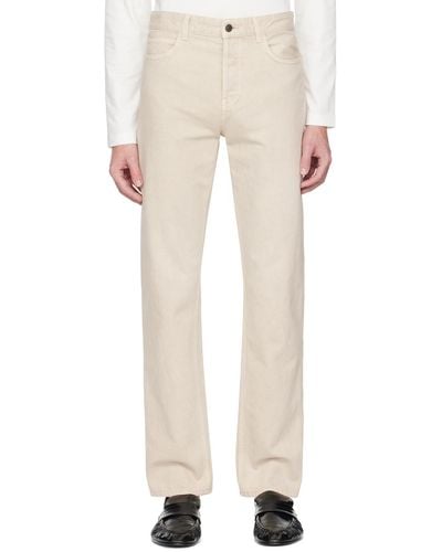 The Row Beige Carlisle Jeans - White