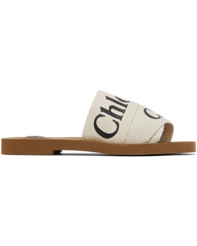 Chloé Mules plates Woody - Neutre