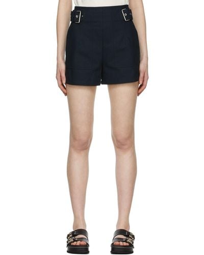 3.1 Phillip Lim Cotton Shorts - Blue