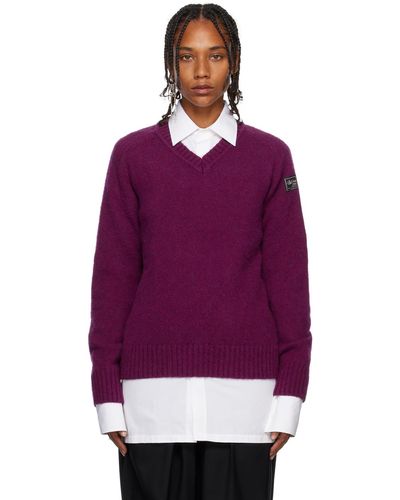 Raf Simons Purple Hammer Sweater