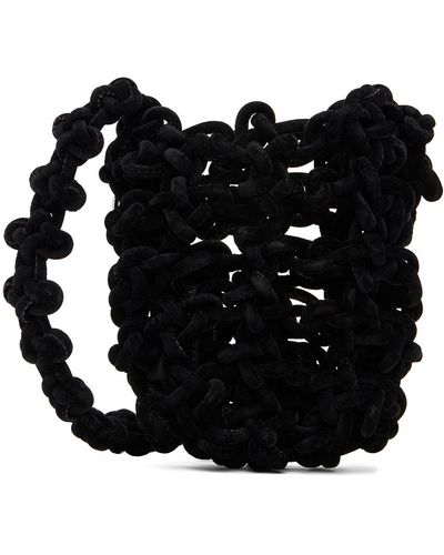Kara Sac à bandoulière noir à nœuds