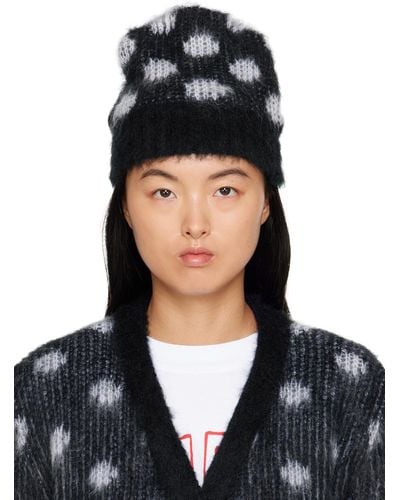 Marni Black & White Polka Dot Beanie