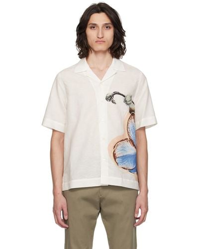 Paul Smith Off- Orchid Shirt - Natural