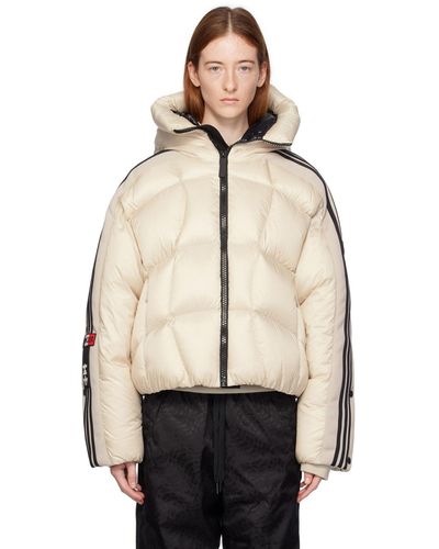 Moncler Blouson fusine rembourré en duvet - moncler x adidas originals - Neutre