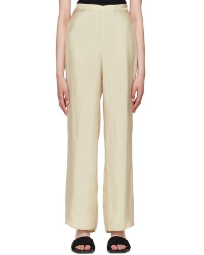 Missing You Already Crinkled Lounge Pants - Natural