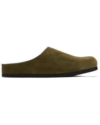 Common Projects Khaki Clog Slip-On Loafers - Black