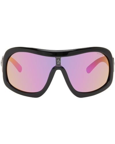 Moncler Black Franconia Sunglasses - Pink