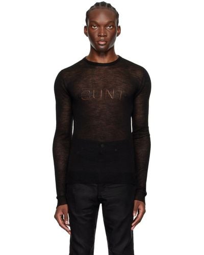 Rick Owens 'Cunt' Pull Sweater - Black