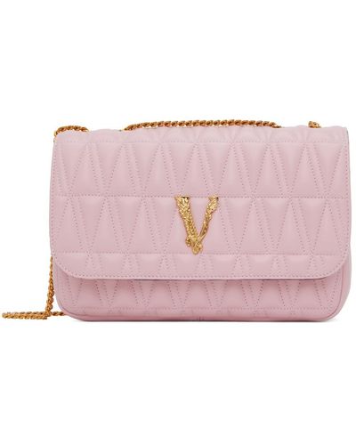 Versace Pink Virtus Shoulder Bag - Multicolor