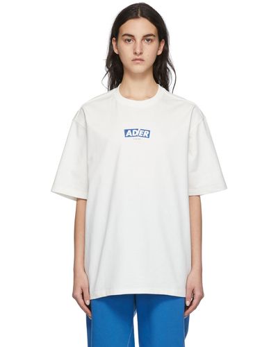 Adererror T-shirt og box 2211 blanc - origin line