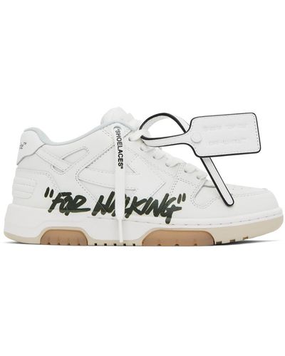 Off-White c/o Virgil Abloh Off- baskets out of office 'for walking' blanches - Noir