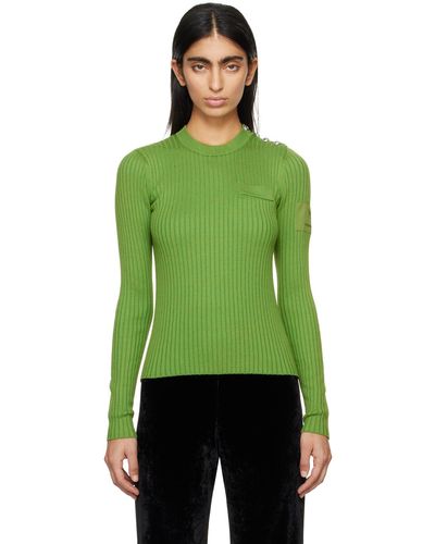 Rabanne Crewneck Sweater - Green