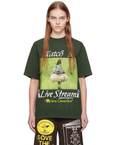 ONLINE CERAMICS T-shirt 'watch a live stream' vert