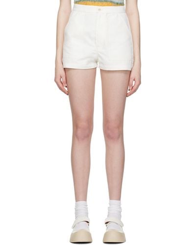 Marni Off-white Flared Shorts