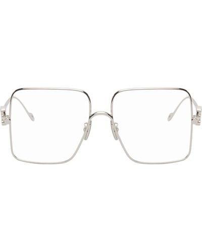 Loewe Silver Square Glasses - Black