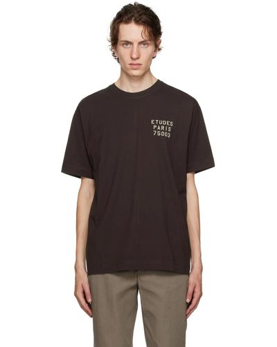 Etudes Studio Études ブラウン Wonder Small Tシャツ - ブラック