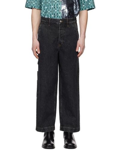 Dries Van Noten Black Loose-fit Jeans