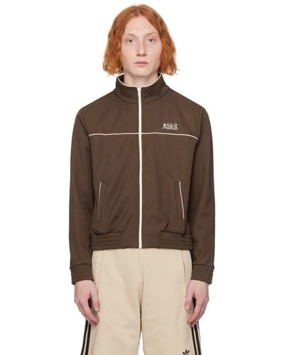 Sporty & Rich Ssense Exclusive Brown Track Jacket