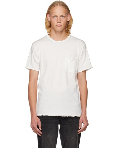 Rag & Bone Ragbone t-shirt miles principal blanc