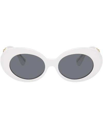 Versace Medusa biggie Oval Sunglasses - Black